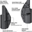 Funda kydex para Springfield Echelon 4.5 diestro negro