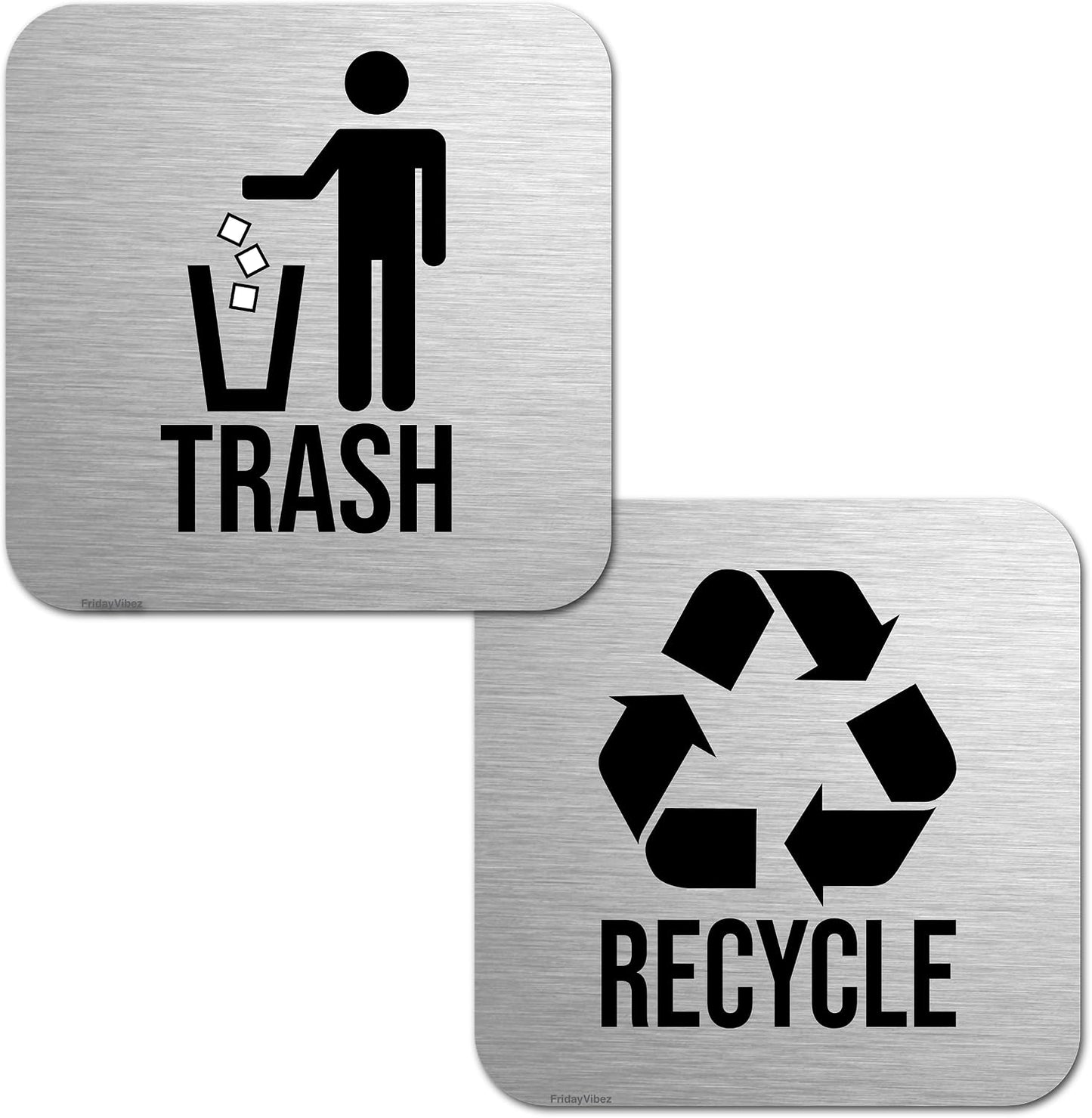 Imanes basura reciclaje 5.5" cubo al aire libre