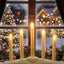 Velas LED Navidad con temporizador base marfil