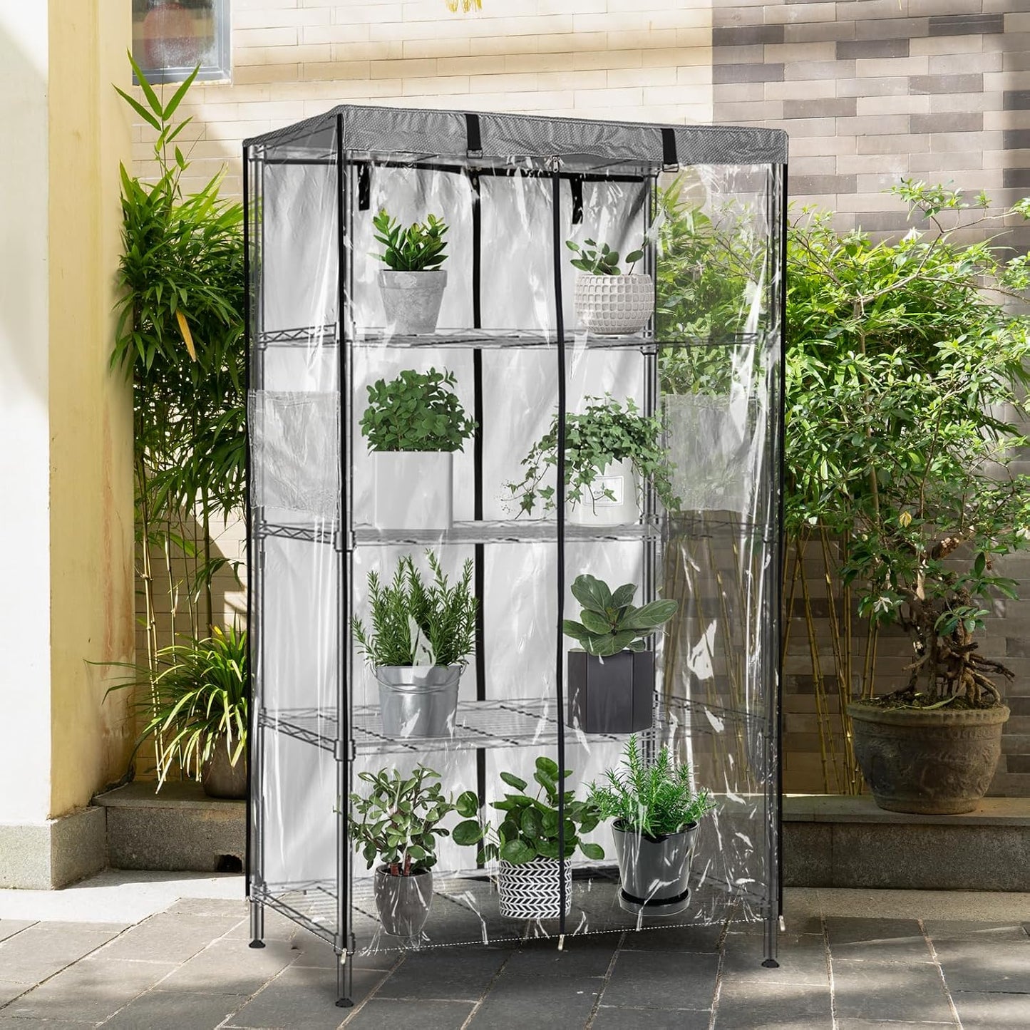 Cubierta estante impermeable 600d transparente 36pulg