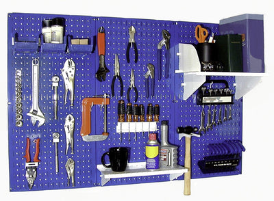 Organiz. herramientas pared panel perforado metal