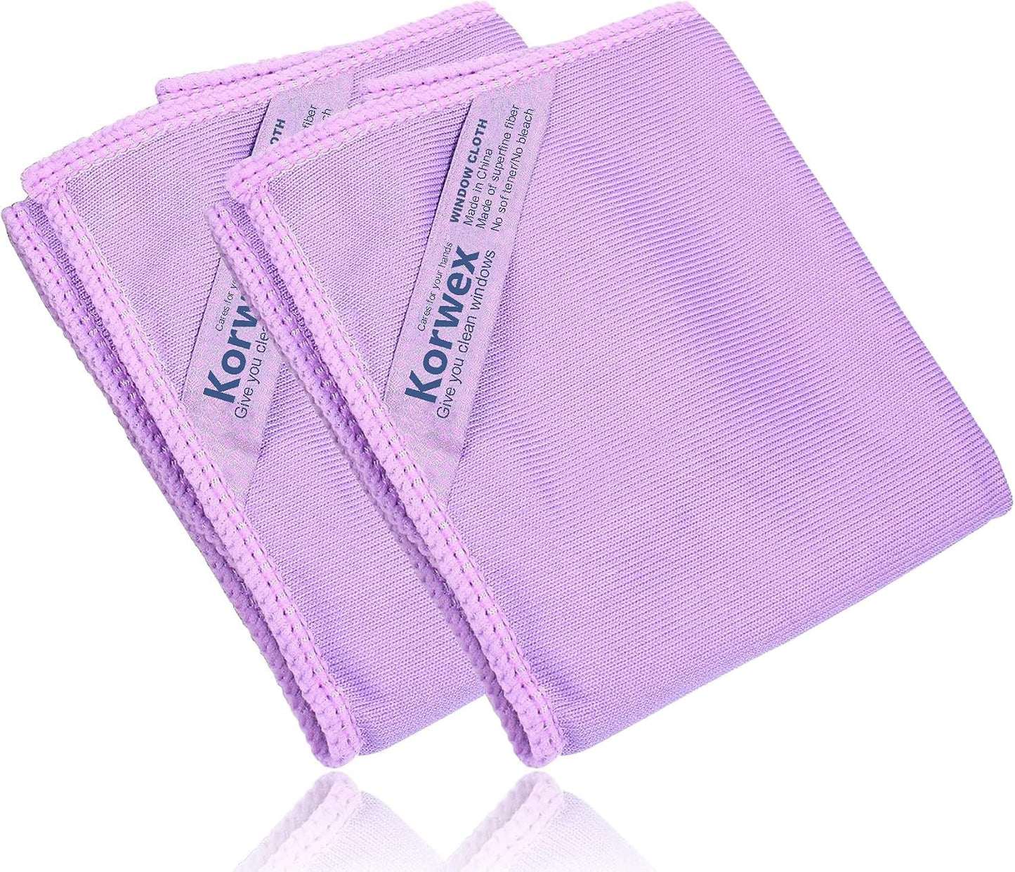 Paño limpieza vidrio sin químicos 2 pzas morado