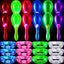 Pandereta con luz LED 24uds para fiesta ruidosa
