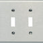Placa pared interruptor palanca 4 segmentos acero inox