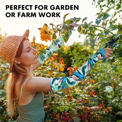 Mangas jardinería mujer transpirables con protección solar
