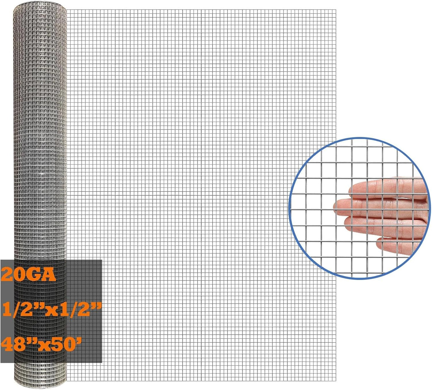 Paño galvanizado soldadura 48pulg x50ft malla 20GA