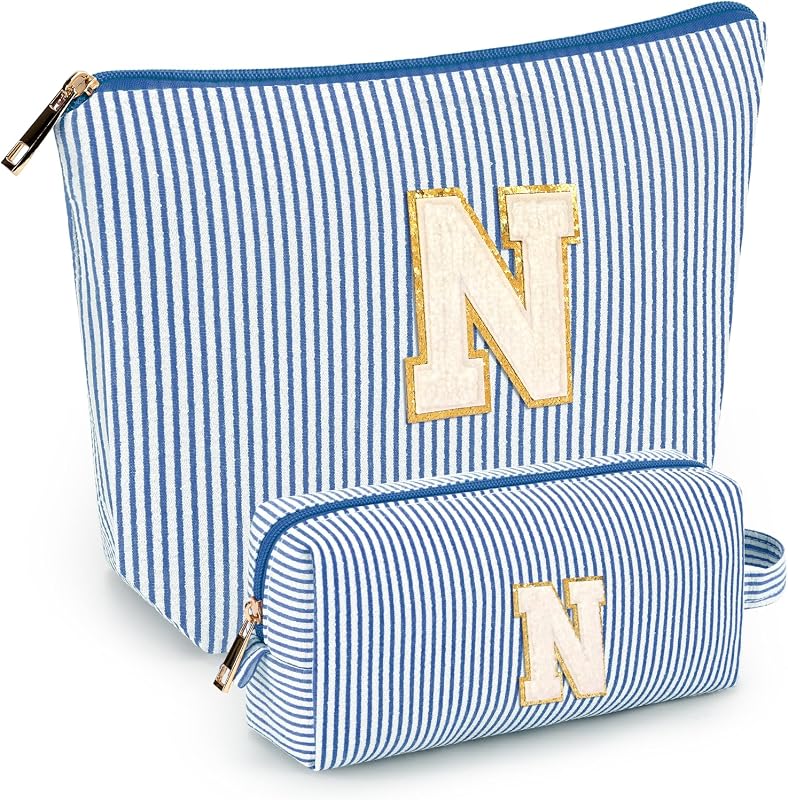 2 Pzas Bolsas Maquillaje Iniciales para Niña