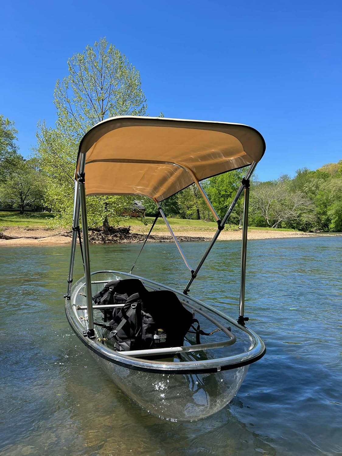Kit toldo canoa/kayak 3x8ft marco botas postes traseros