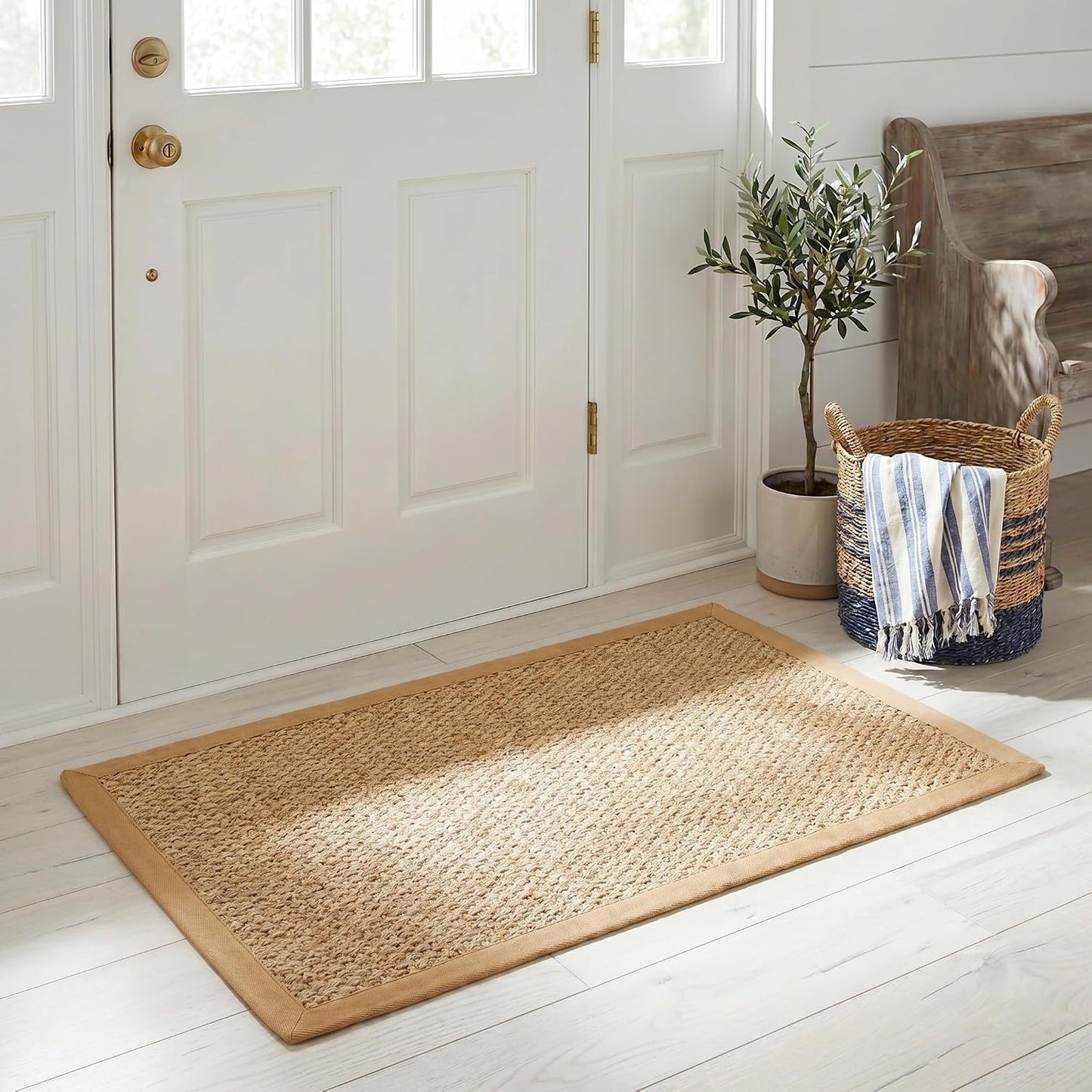 Alfombra área 2x3 fibra natural maíz sisal