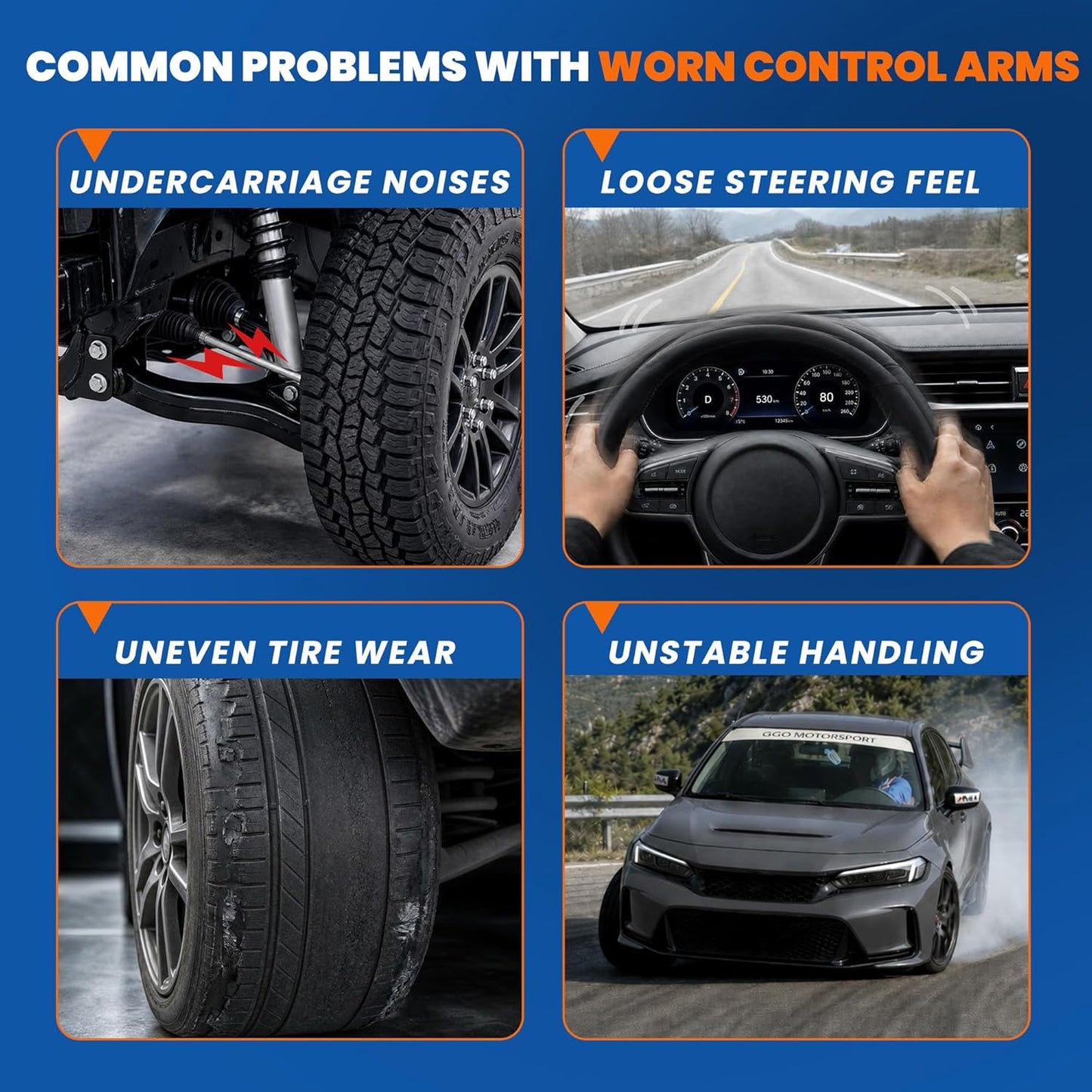 4 Pzas Junta Bola Brazo Control Delantero Honda CR-V