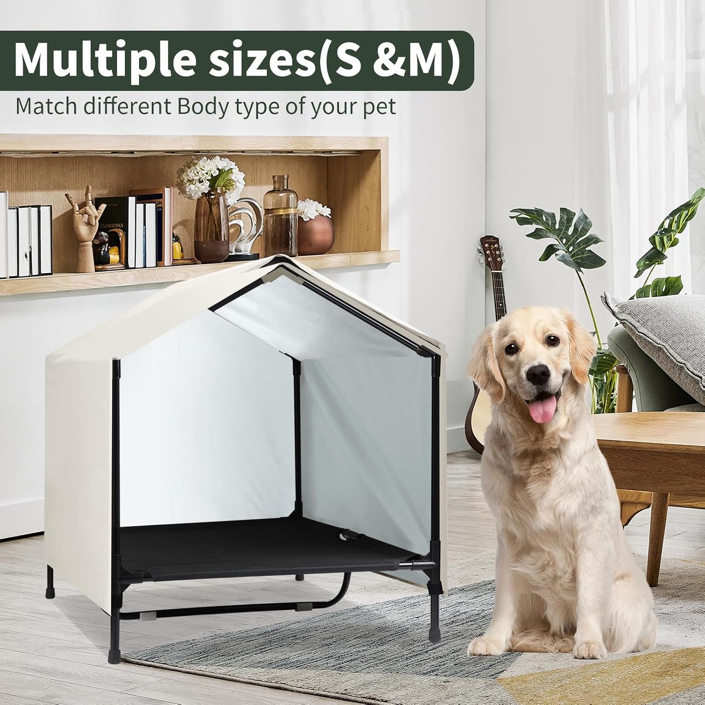Casa para perros 30x25pulg impermeable
