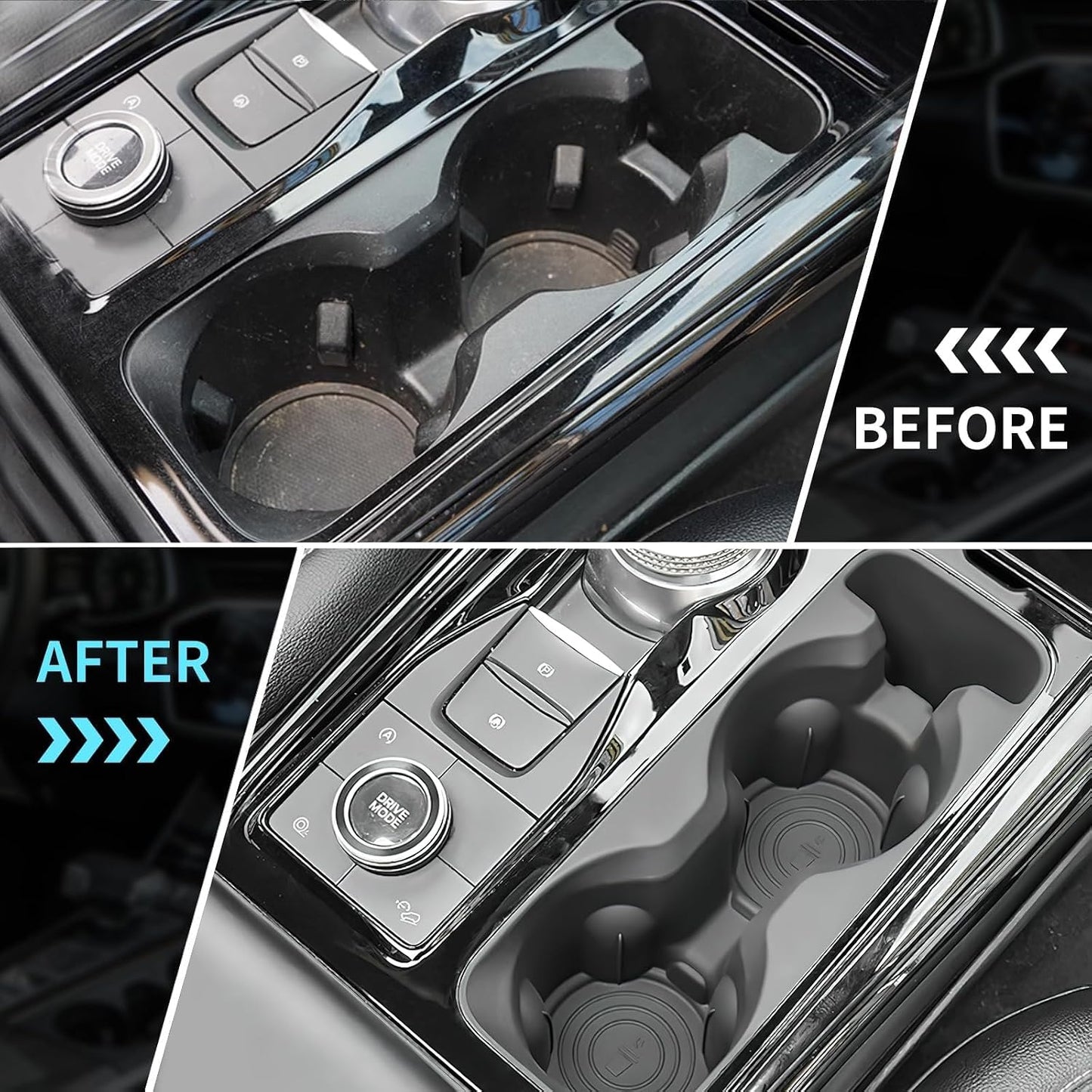 Soporte tazas Ford Explorer 20-24 antiderrap