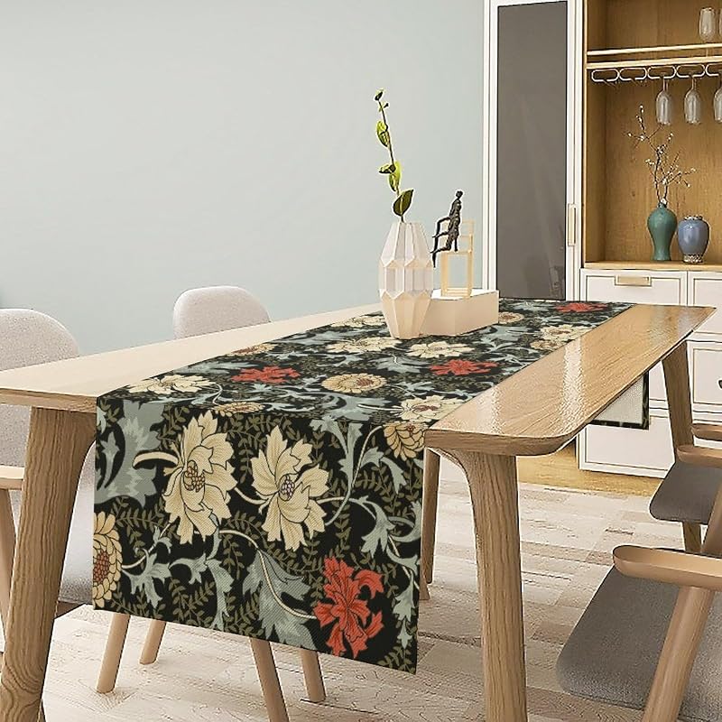 Camino de mesa floral bohemio vintage 13x70