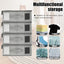 Organiz. sábanas plegable con ventana king/queen