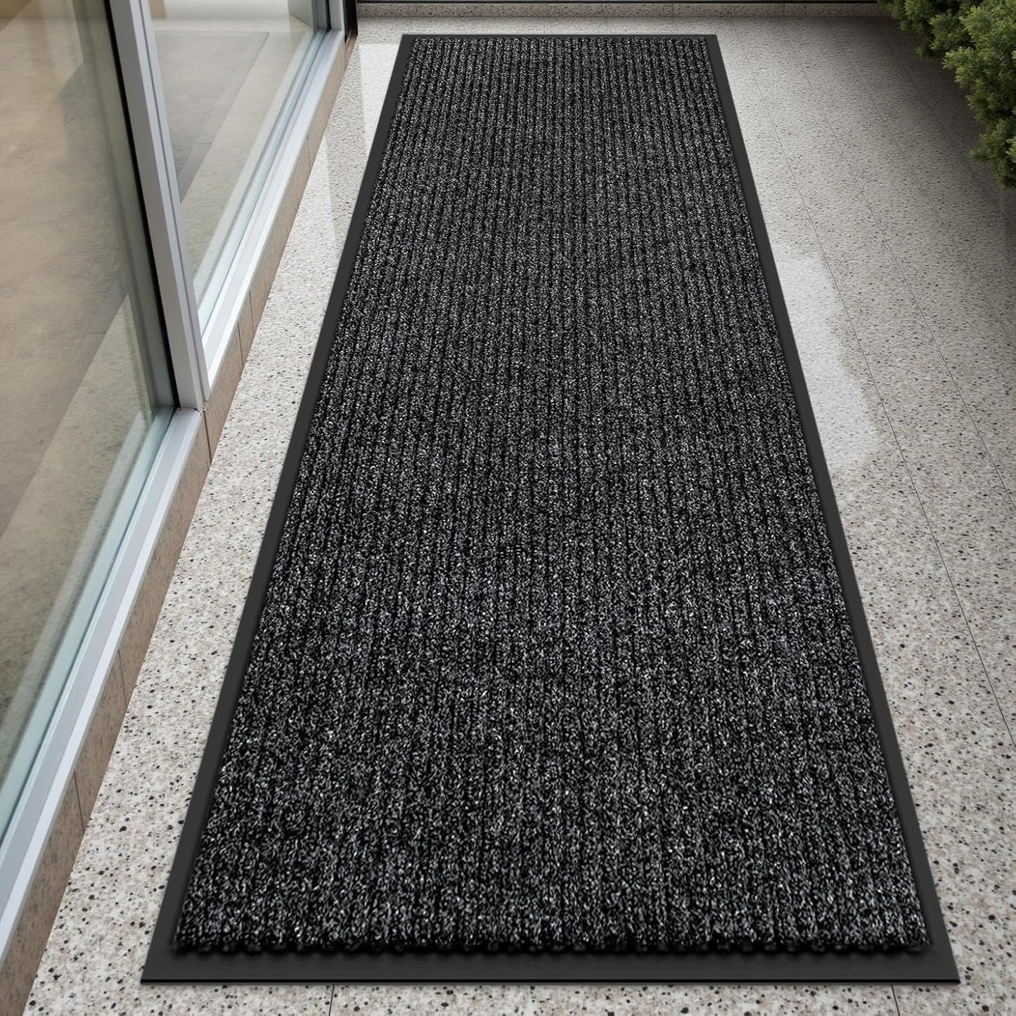 Tapete puerta 3x6ft antiderrap lavable resistente