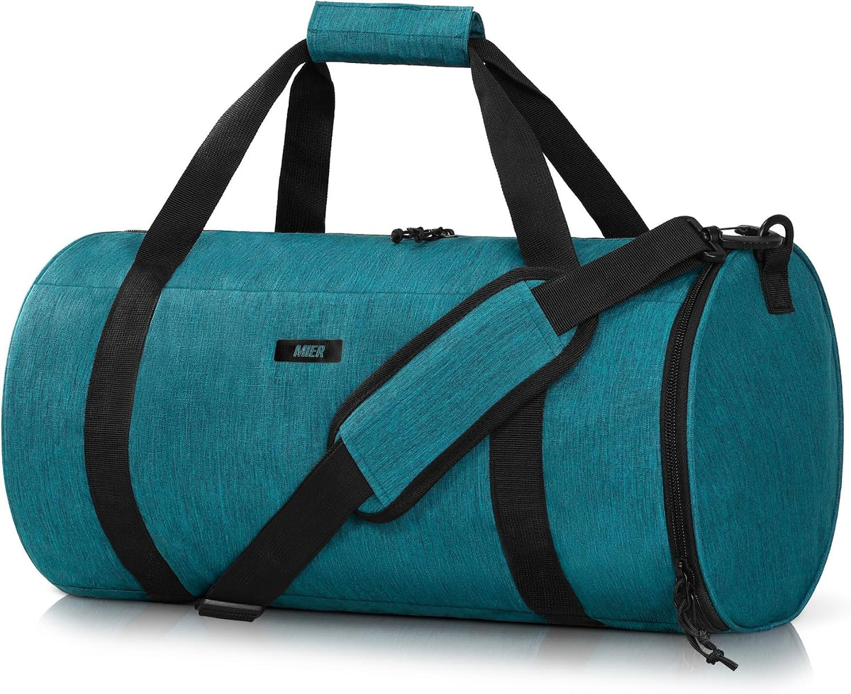 Bolsa deporte redonda 24L con compartimento zapatos y bolsillo húmedo