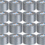 Pack 16 Cintas Adhesivas Plateadas 2pulg x 27.4m Impermeable