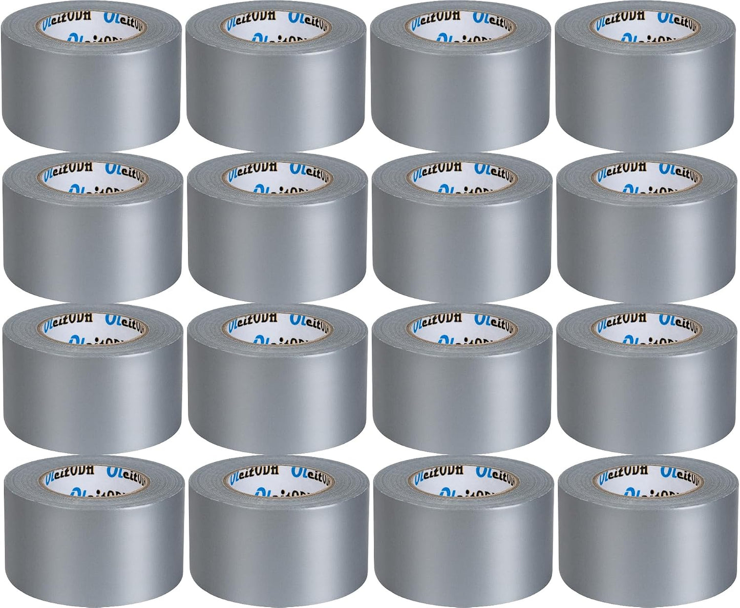 Pack 16 Cintas Adhesivas Plateadas 2pulg x 27.4m Impermeable