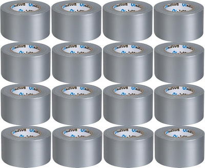 Pack 16 Cintas Adhesivas Plateadas 2pulg x 27.4m Impermeable