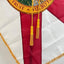 Cordón bandera borla trenzada dorada 108" interiores
