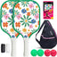 Set 2 Paddles Pickleball Fiberglass 7.5oz con 4 Bolas