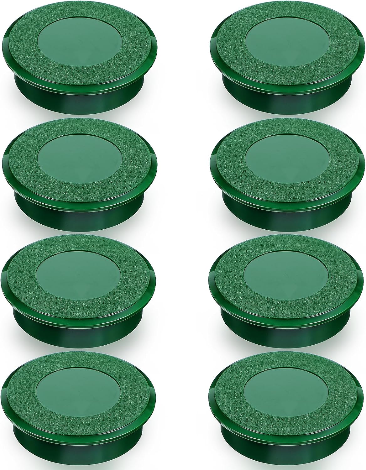 8 Fundas Tazas Golf Plástico con Agujero Verde Jardín