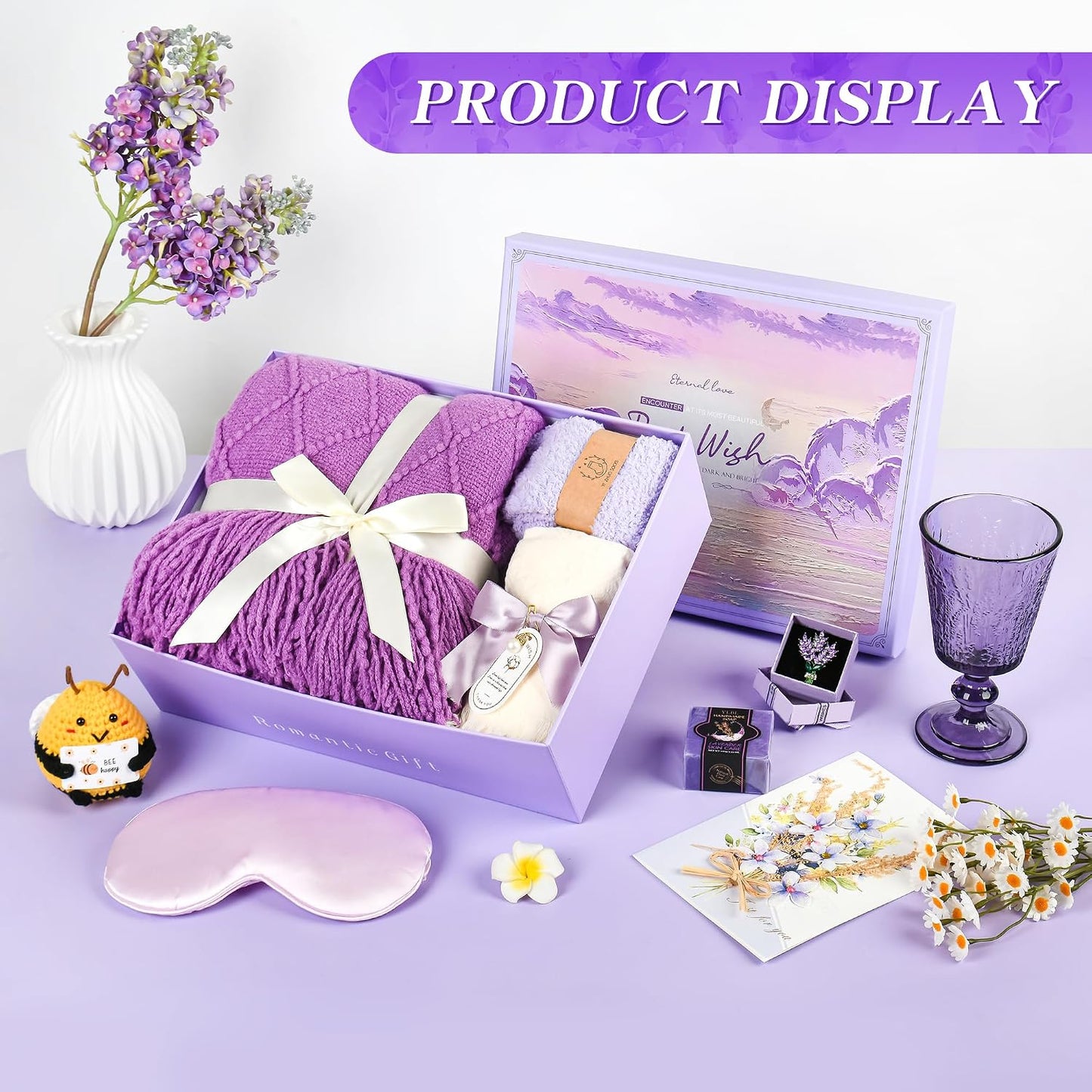 Regalo cumpleaños mujer lavanda para mamá y amigas