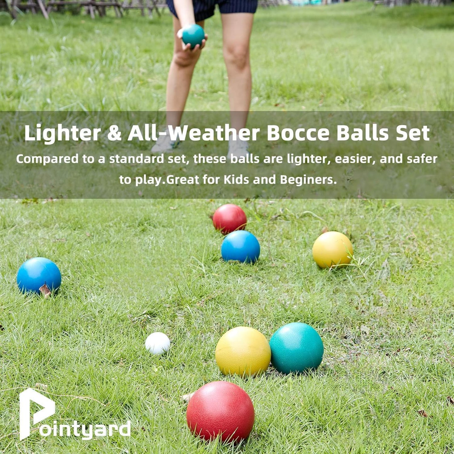 Set bochas 3.3" para adultos y familia con 8 bolas