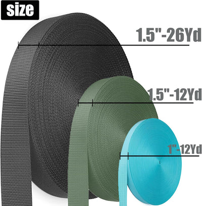 Correa nailon resistente 1-12 yardas para reparación y manualidades