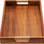 Bandeja acacia 16.5x12pulg asas para comida y decoración