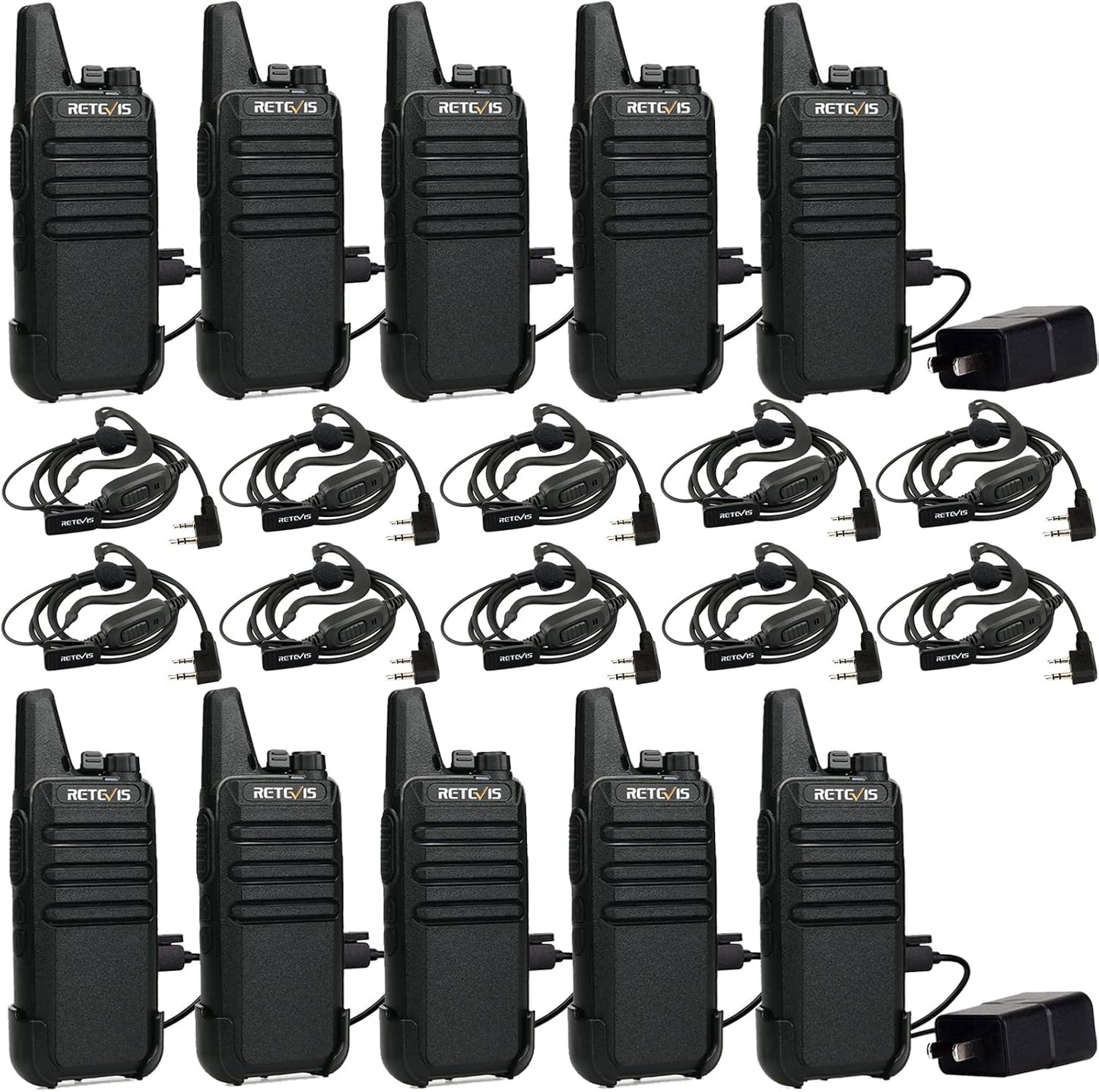 Walkie Talkies 2 vías recargable USB para escuela