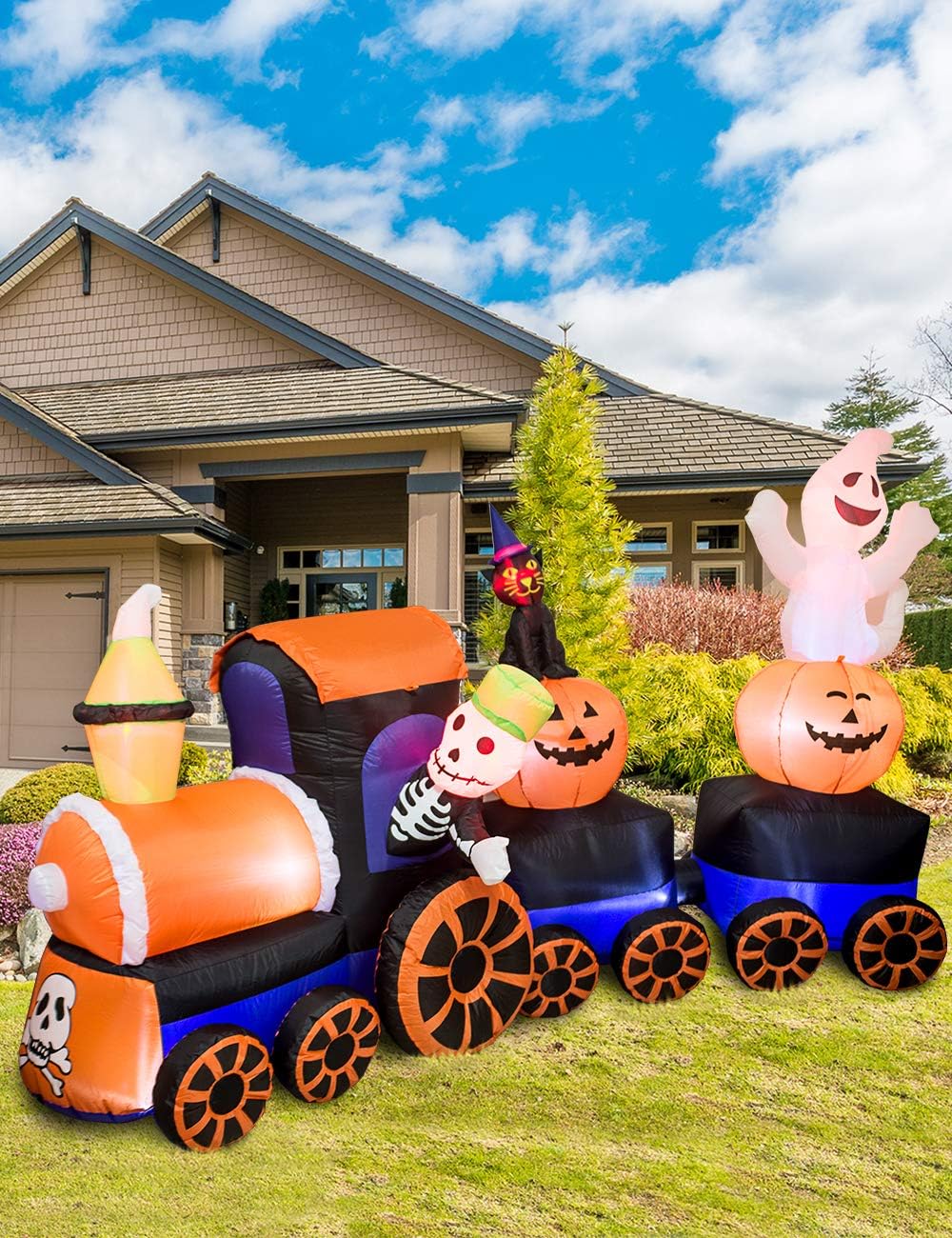 Inflable decorativo con luces LED para Halloween