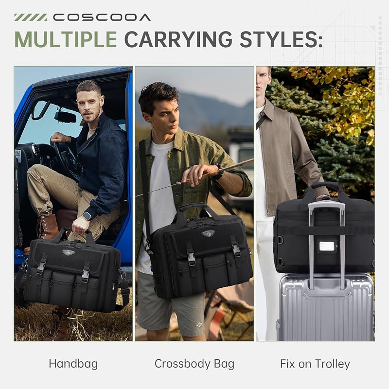Bolsa táctica para laptop 17.3 pulg con cartera pasaporte