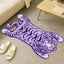 Tapete baño tigre antiderrap microfibra color morado