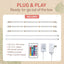 Kit tira luces LED multicolor 12pulg control remoto