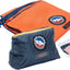 Protector piso tienda 58x90 naranja/azul marino