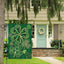 Bandera San Patricio 12x18pulg doble cara trébol búfalo cuadros