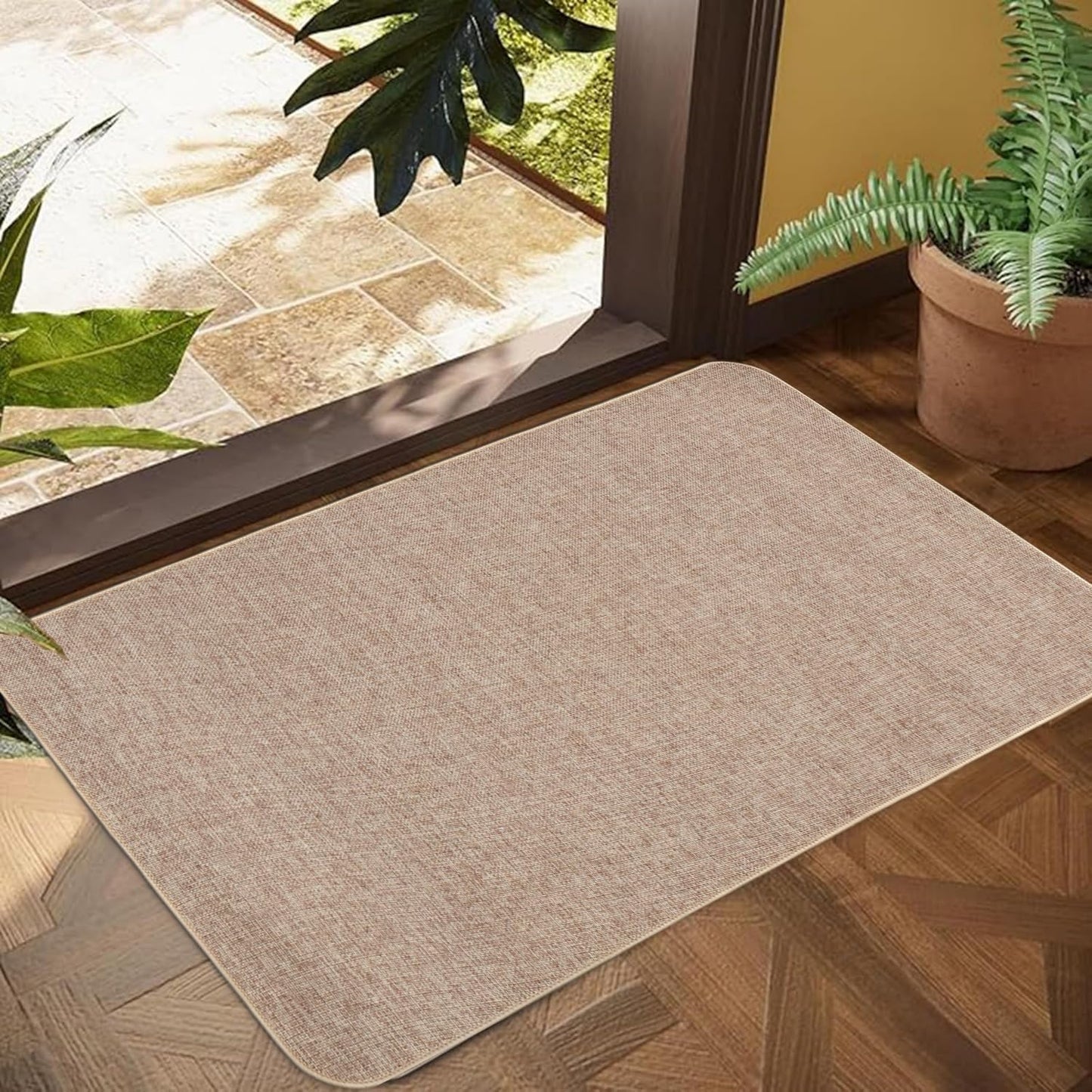 Tapete puerta interior goma antiderrap lavable
