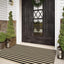 Alfombra puerta algodón negro 3x5" tejida a mano