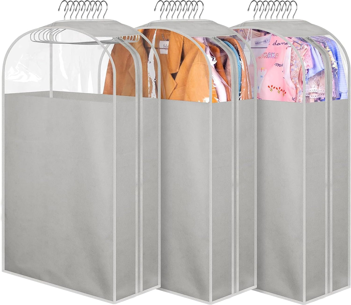 Bolsas ropa fuelle 10" traje 32" gris 3 Pzas