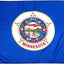 Bandera Minnesota nailon 4x6ft fabricada EE.UU.