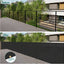 Pantalla privacidad 2.5x15pulg negra para balcón terraza