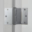 Bisagra transparente cromo satinado 3-1/2pulg