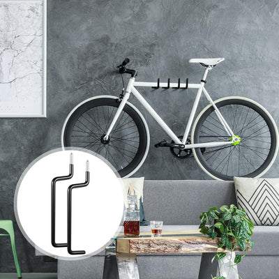 12 Ganchos Negros Resistentes para Escalera y Pared