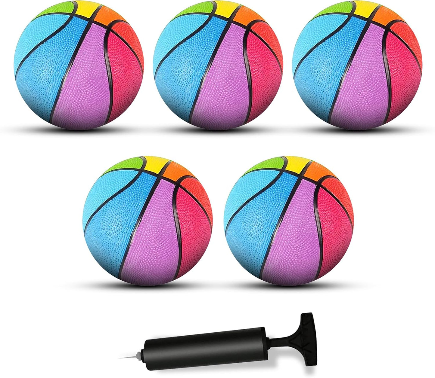 Mini baloncesto 7 pulg set 5 para niños con bomba