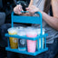 Transportador bebidas reutiliz. con asa azul bondi