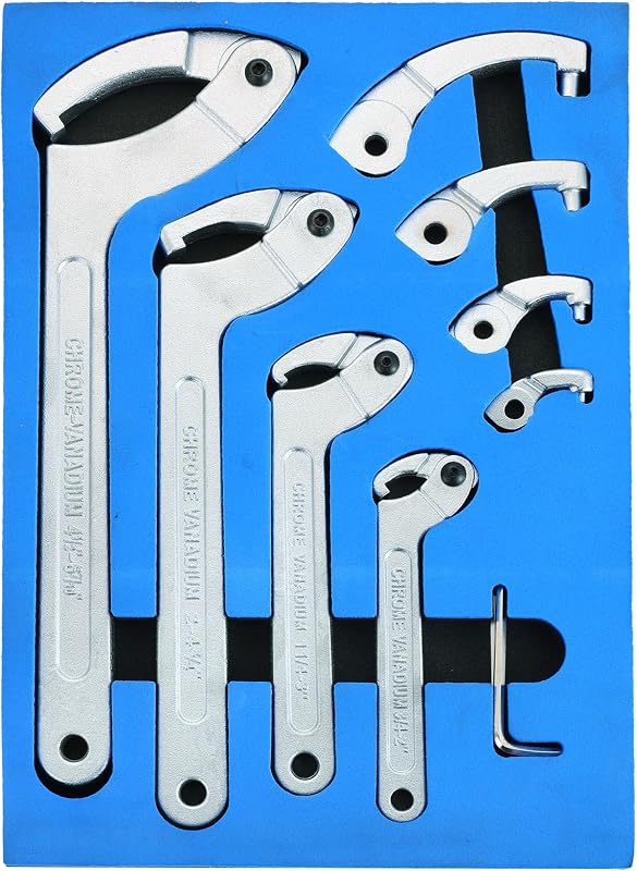 Set 8 llaves inglesas ajustables 3/4-6 1/10"