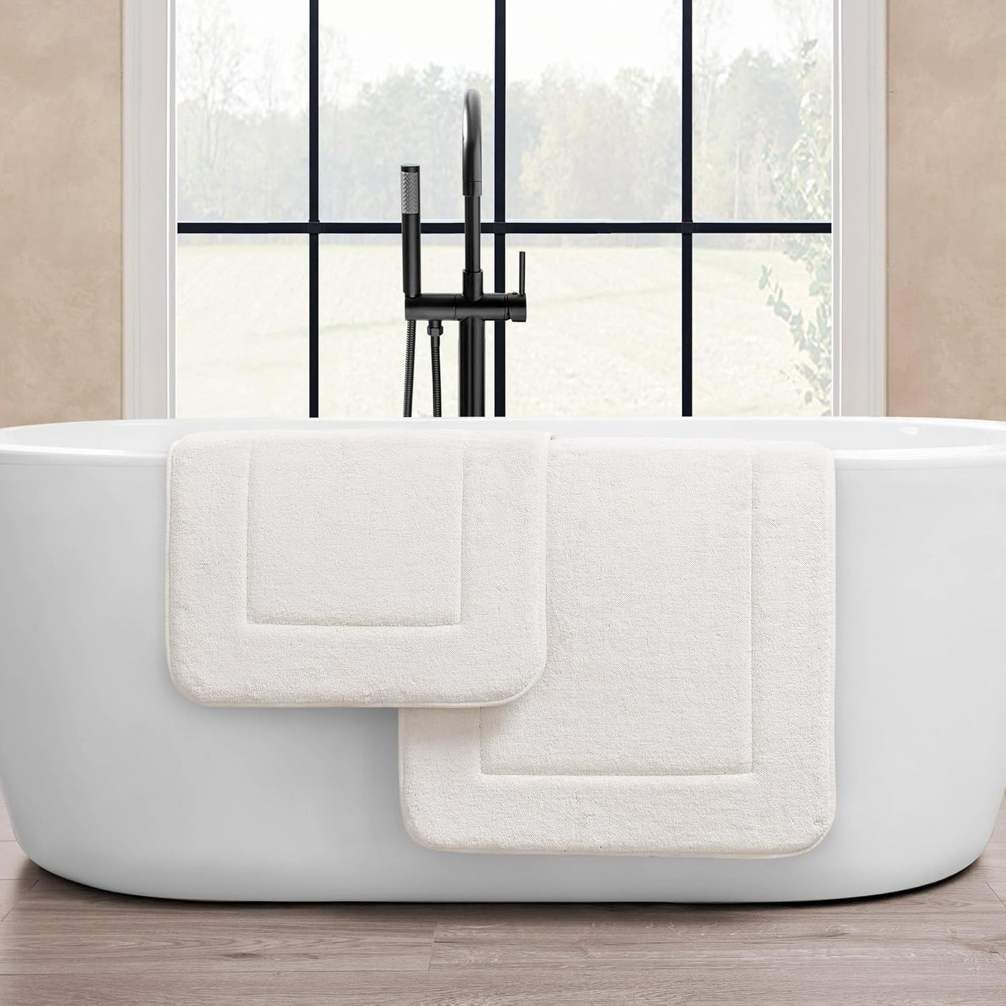 Set 2 Alfombras Baño Espuma Viscoelástica Antiderrap