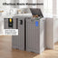 Cubo basura exterior 38gal resina impermeable tapa