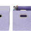 Set 2 Contenedores Café Cube con Tapas Asas Lino Morado